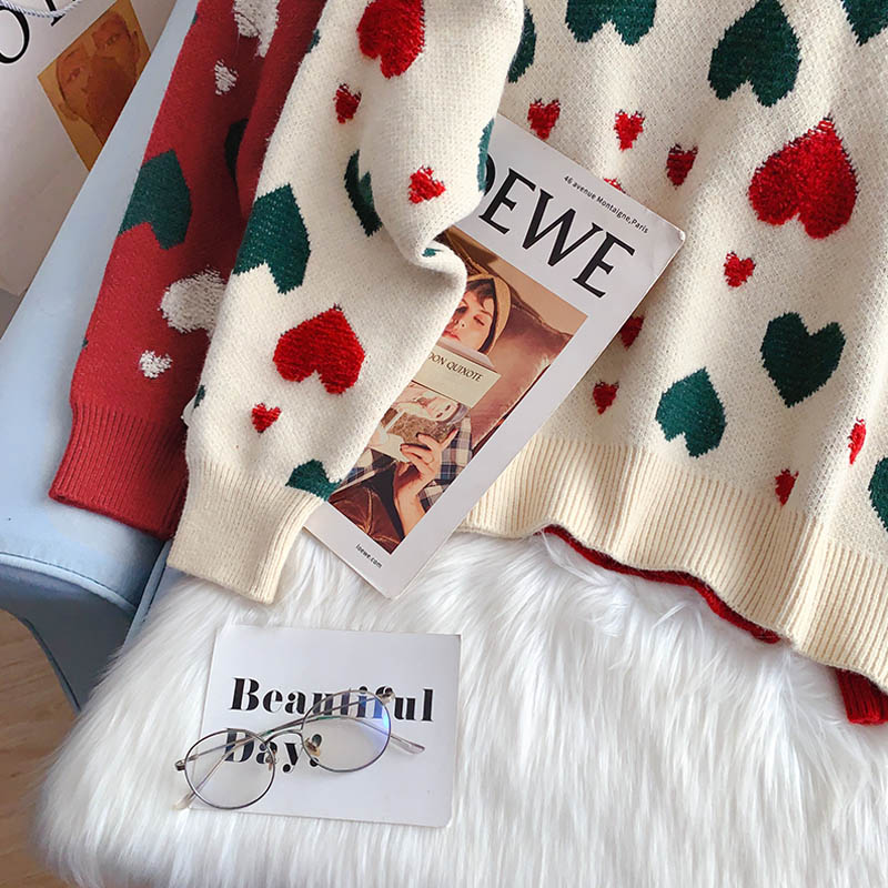 Love sweater women's Pullover knitted bottomed Shirt Top  5129