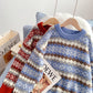 New loose and lazy sweater Korean retro Hong Kong Style  5150