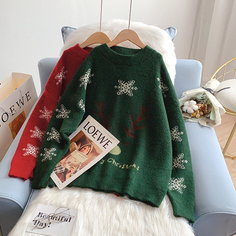 Festive Christmas clothes Ketong fawn sweater  5257