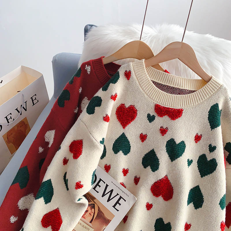 Love sweater women's Pullover knitted bottomed Shirt Top  5129