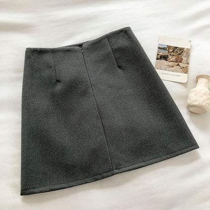 Nouvelle jupe en laine vintage coréenne 5275