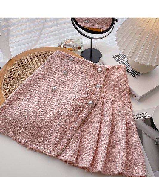 Version coréenne irrégulière perle boucle taille haute rétro tempérament mince 5302