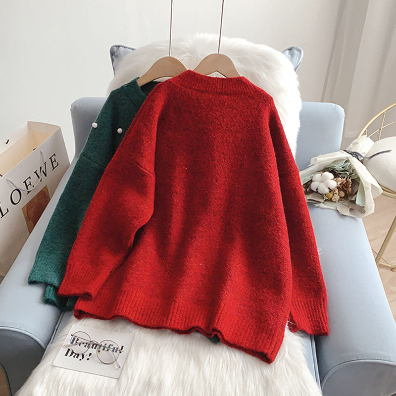 Lässiger Stil, ausländischer Stil, Pullover mit Sinn für Alterung im Design 5264