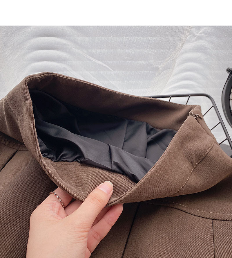 Neuer koreanischer Faltenrock in A-Linie mit hoher Taille 5296