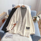 Soft waxy imitation mink sweater coat female  5202