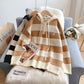 Striped Hoodie sweater sweater striped Hoodie sweater  5192
