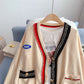 New Vintage college style sweater coat women  5122