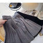 Pleated skirt, women's design, versatile knitted skirt  5271