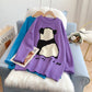 Japanese lazy wind cute cartoon pattern sweater sweater  5178