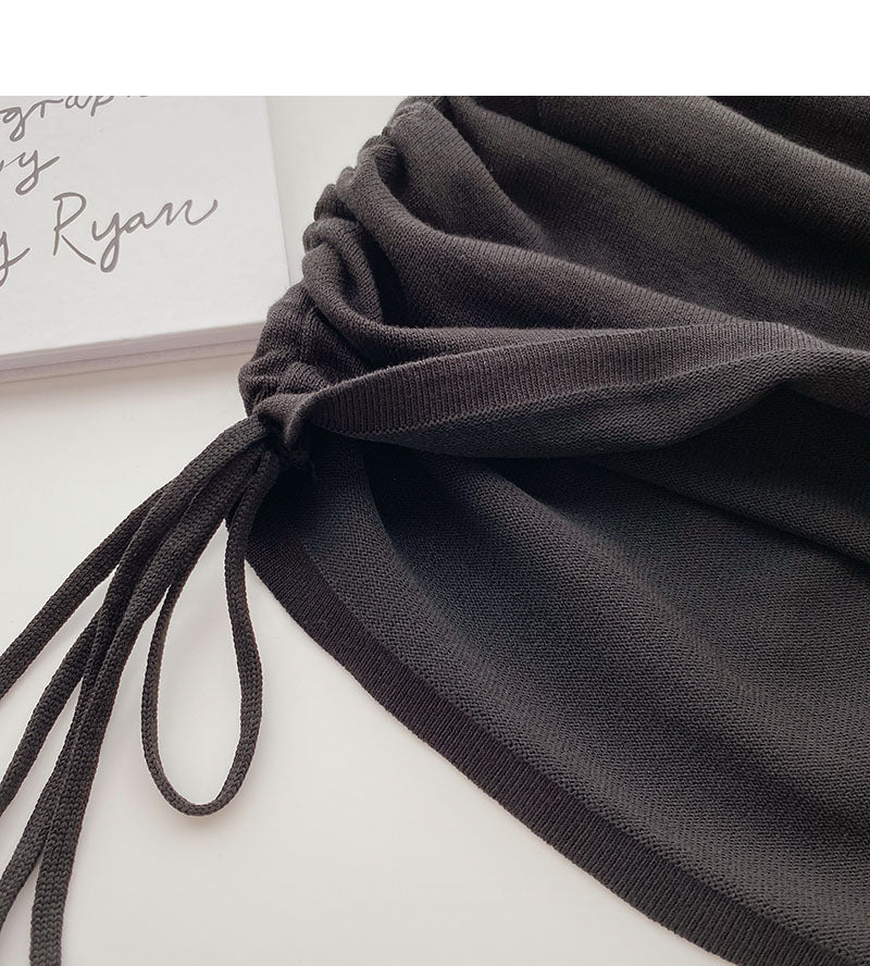 Women's dress with hip covering fold design  5272