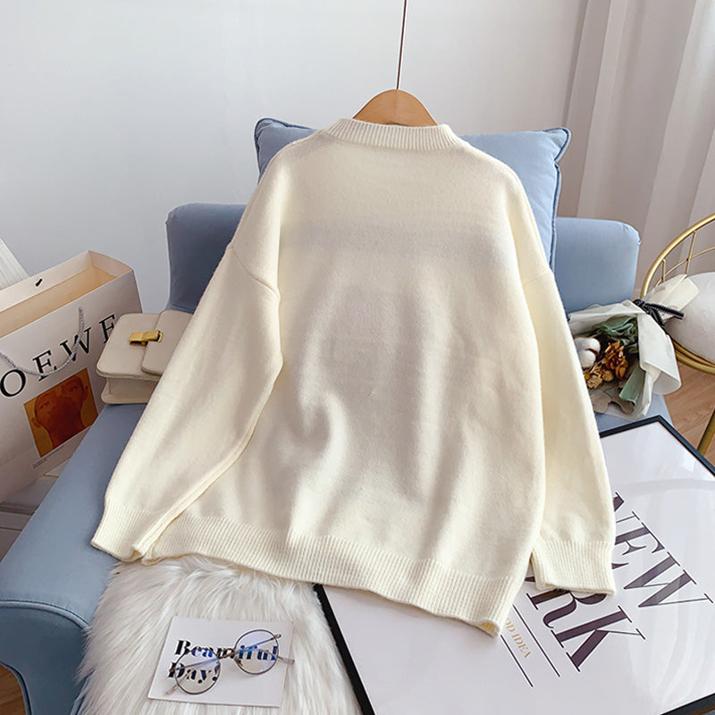 Japanese bear sweater female Pullover  5109