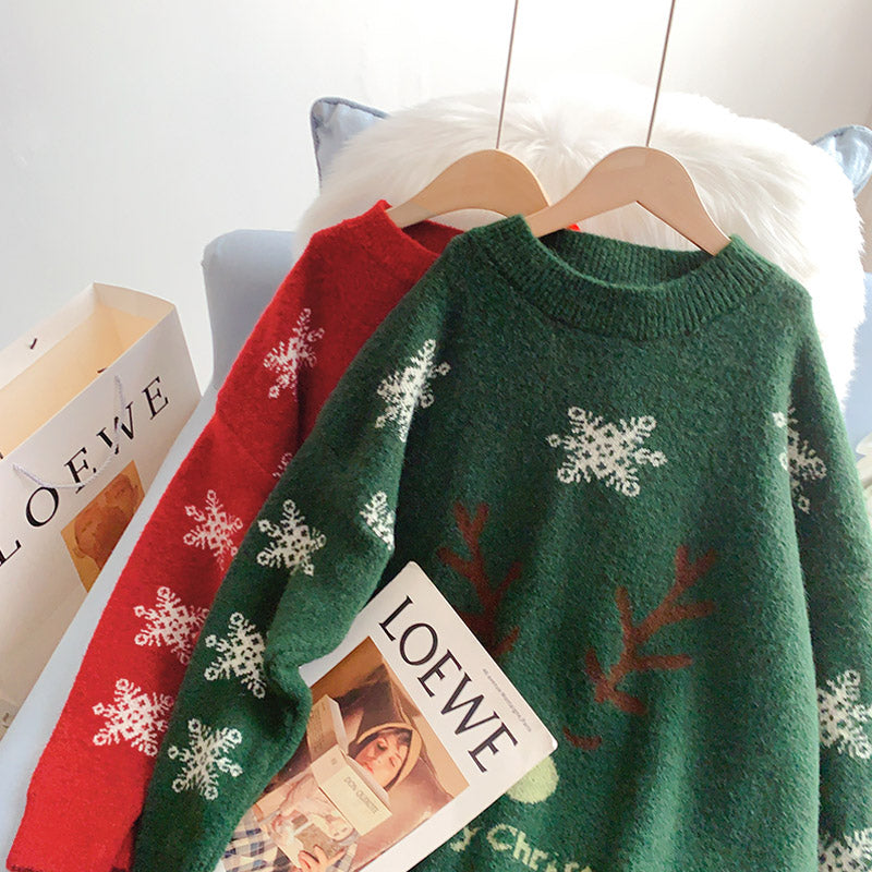 Festive Christmas clothes Ketong fawn sweater  5257