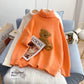 Cartoon Bear lazy wind foreign style sweater bottomed shirt  5238