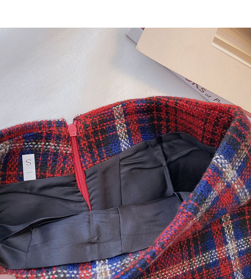 Nouvelle jupe taille haute rétro à la mode coréenne 5349