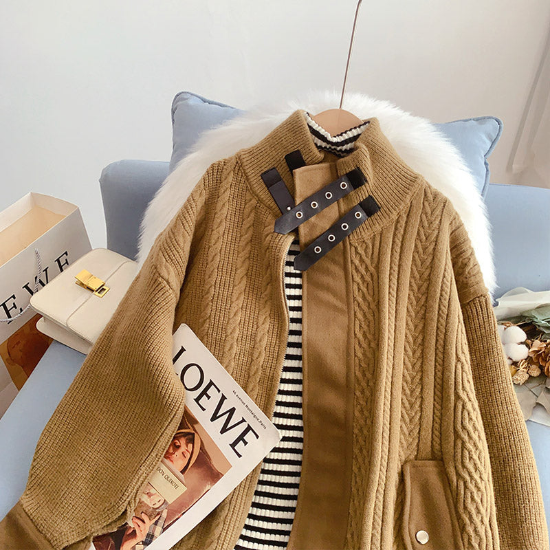 Women's Sense of Minority Strickjacke Mantel 5204