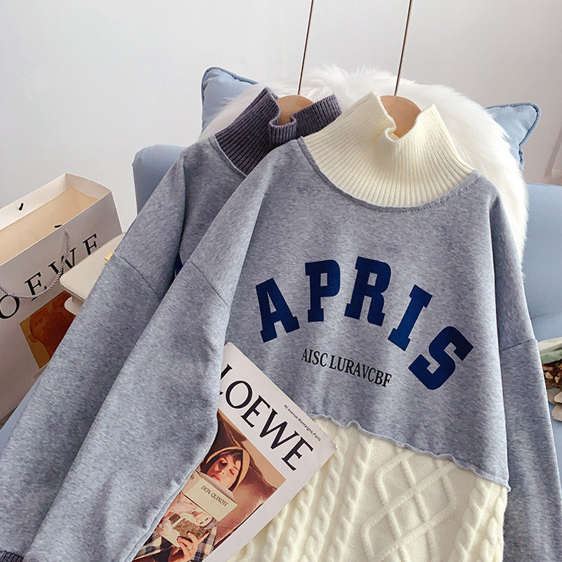 Pullover mit Stehkragen, Design Sense of Minority, gestricktes Hemd 5230