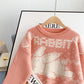 Japanese retro cute rabbit jacquard sweater  5175