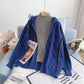 Zipper hooded sweater coat lazy sweater  5209