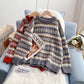 New loose and lazy sweater Korean retro Hong Kong Style  5150
