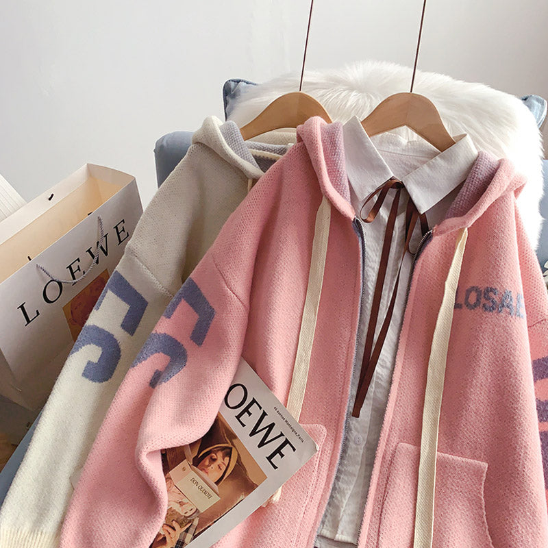 Klein Blue hooded cardigan sweater bodyguard  5247