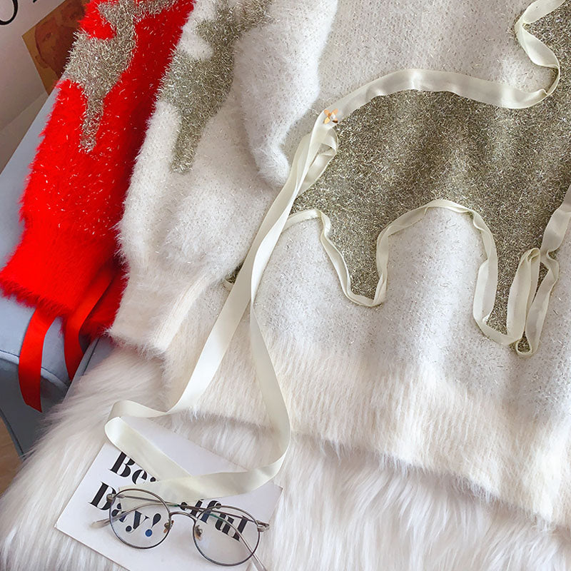 New loose and lazy style coat imitation mink sweater  5130