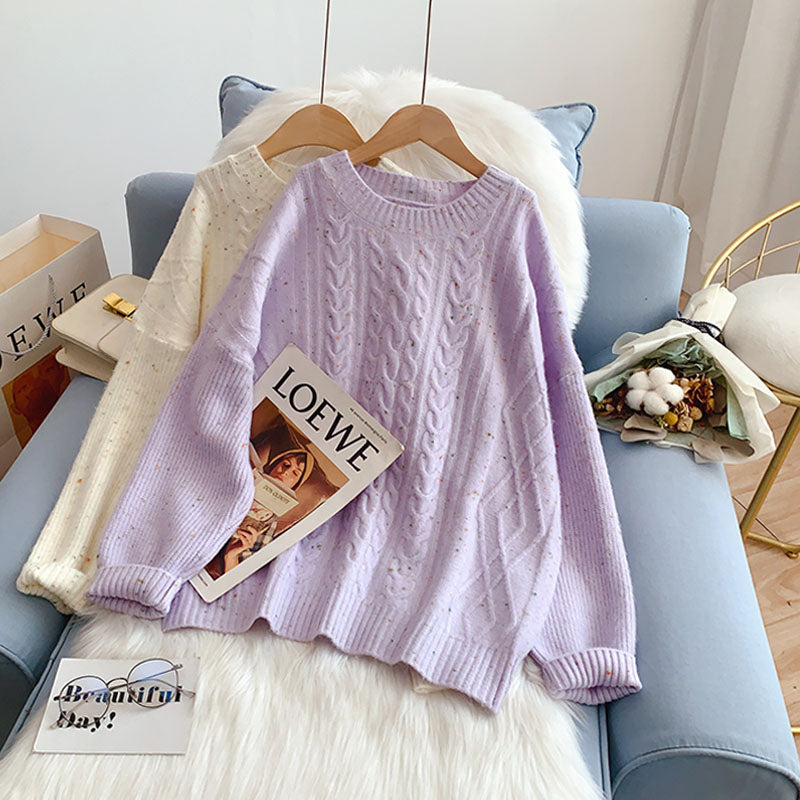 Sanfter Pullover Damen neues Strickunterteil Shirt 5127