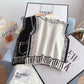 Imitation mink knitted vest for women  5173