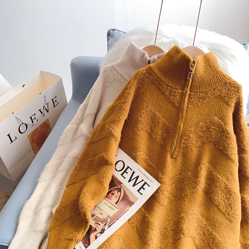 Klein blue turtleneck sweater Vintage sweater  5211