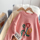 Mori women's tulip embroidered sweater  5181