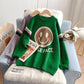 Smiling face pattern sweater sweater sweater women's Pullover  5187