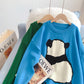 Japanese lazy wind cute cartoon pattern sweater sweater  5178