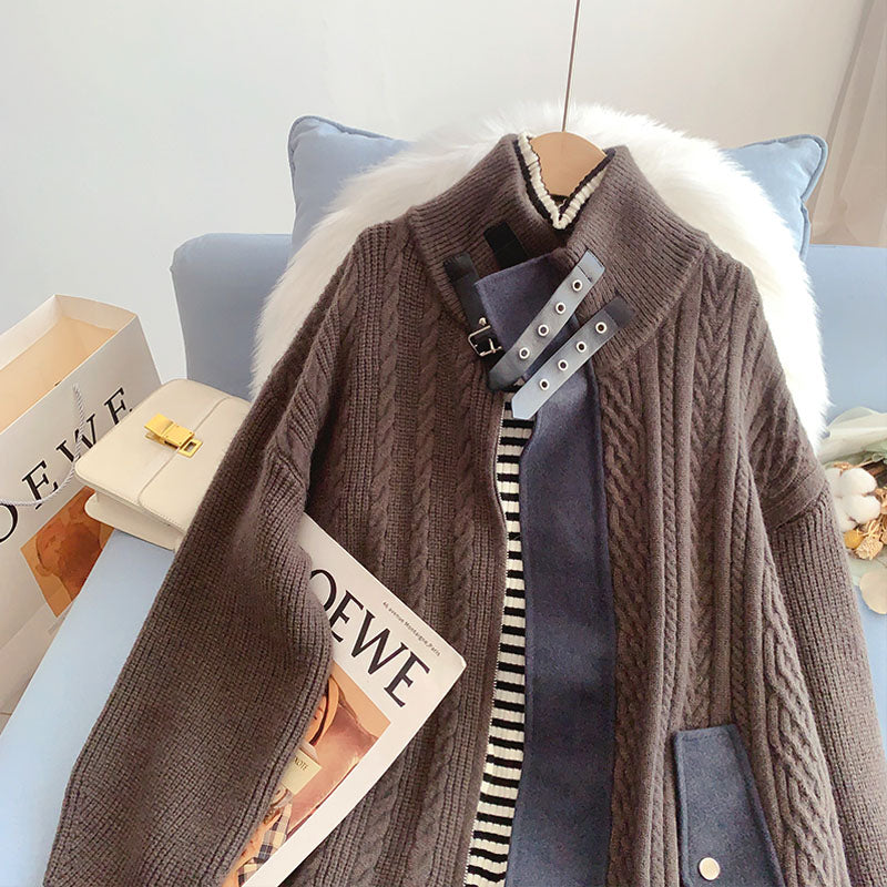 Women's Sense of Minority Strickjacke Mantel 5204