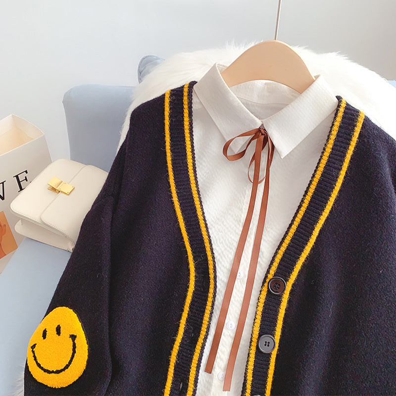 Lazy Wind Pullover Cardigan Mantel Pullover 5136