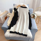 College style long sweater and foreign style knitted dress  5164