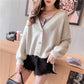 Small fresh knitted cardigan foreign coat  5269