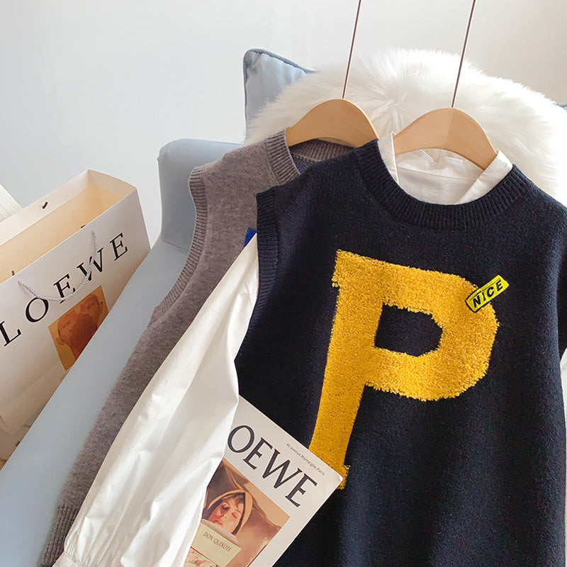 V-Neck Sweater Vest women's coat  5168