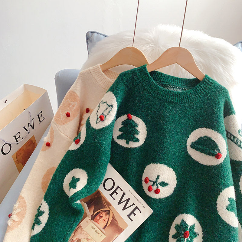 Christmas clothes sister sweater  5256