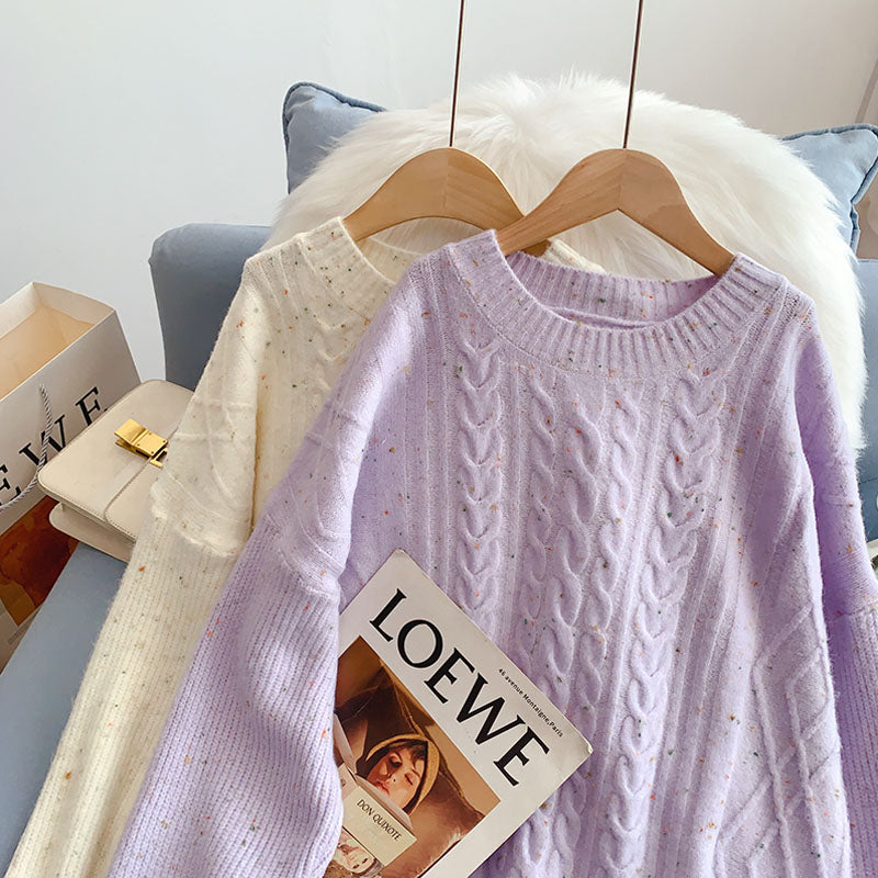 Sanfter Pullover Damen neues Strickunterteil Shirt 5127