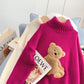 Cartoon Bear lazy wind foreign style sweater bottomed shirt  5238