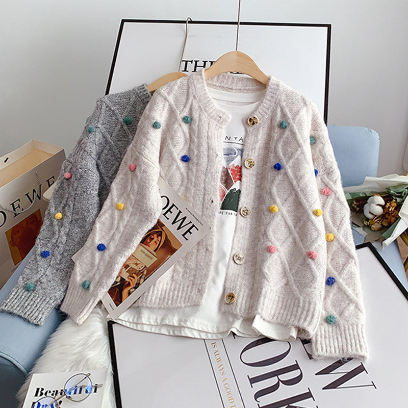 Sen Department sweater coat gentle knitted cardigan  5118