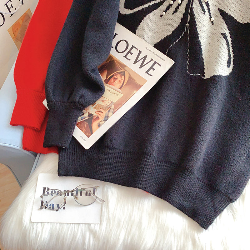 Medium length loose and lazy design top  5189