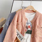 New small fragrance coat women's knitted cardigan  5174