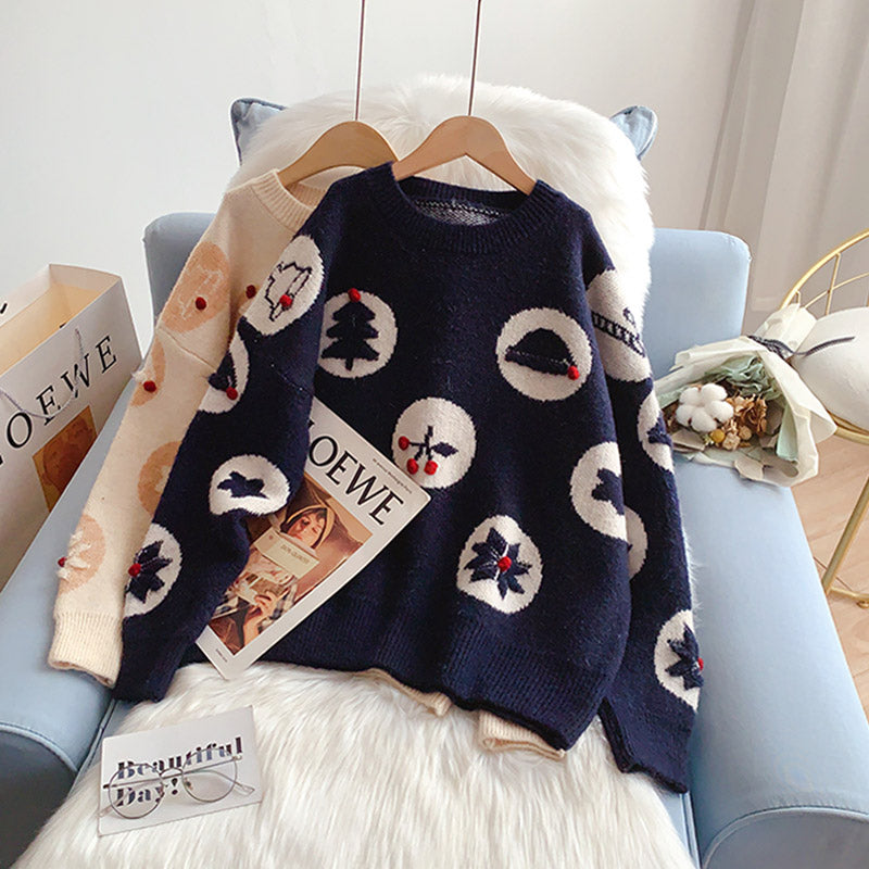 Christmas clothes sister sweater  5256