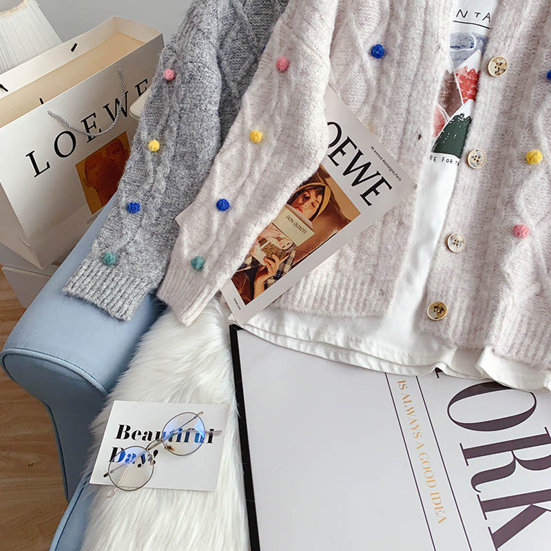 Sen Department sweater coat gentle knitted cardigan  5118