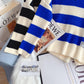 Striped loose Pullover Sweater sweater top  5115