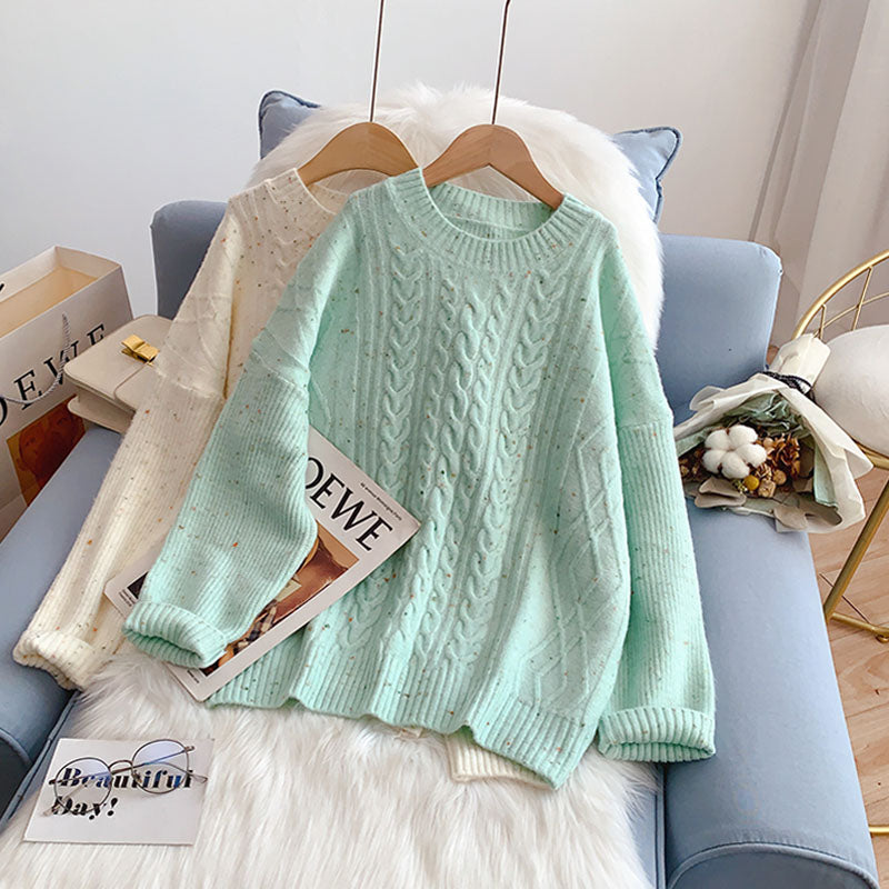 Sanfter Pullover Damen neues Strickunterteil Shirt 5127