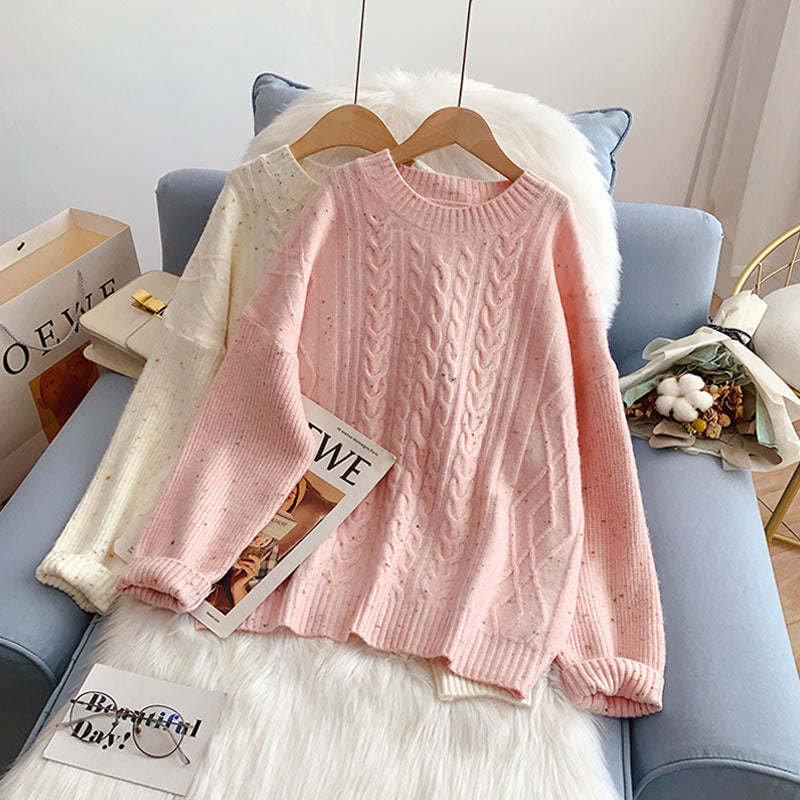 Sanfter Pullover Damen neues Strickunterteil Shirt 5127