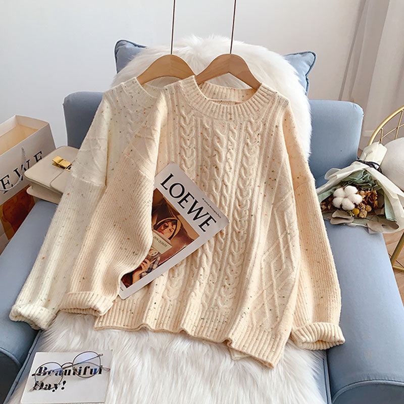 Sanfter Pullover Damen neues Strickunterteil Shirt 5127