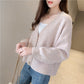 Small fresh knitted cardigan foreign coat  5269