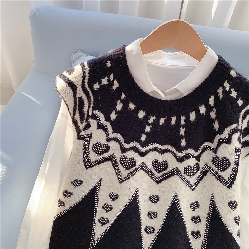 Loose, slouchy sleeveless vest  5071